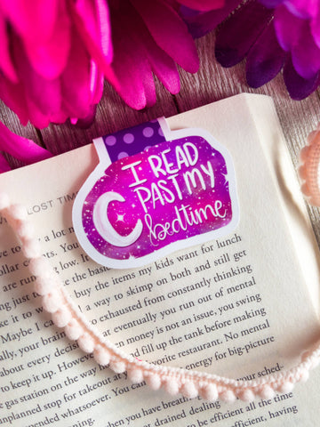 I Read Past My Bedtime - Celestial Magnetic Bookmark