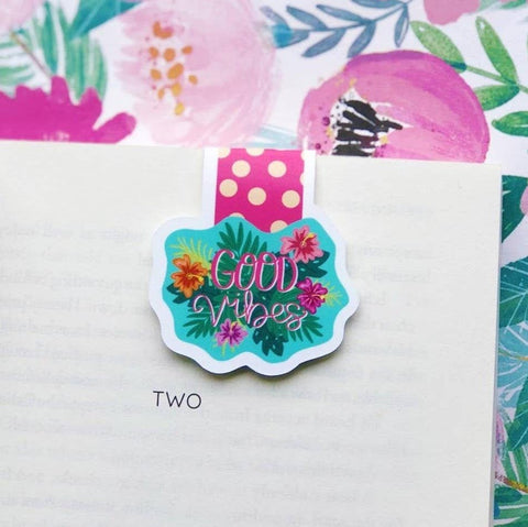 Good Vibes Tropical - Magnetic Bookmark