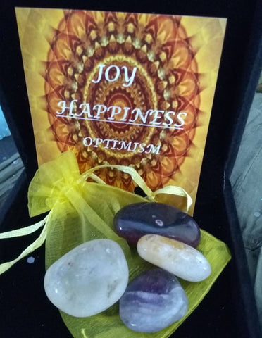 Happiness Crystal Healing Bag